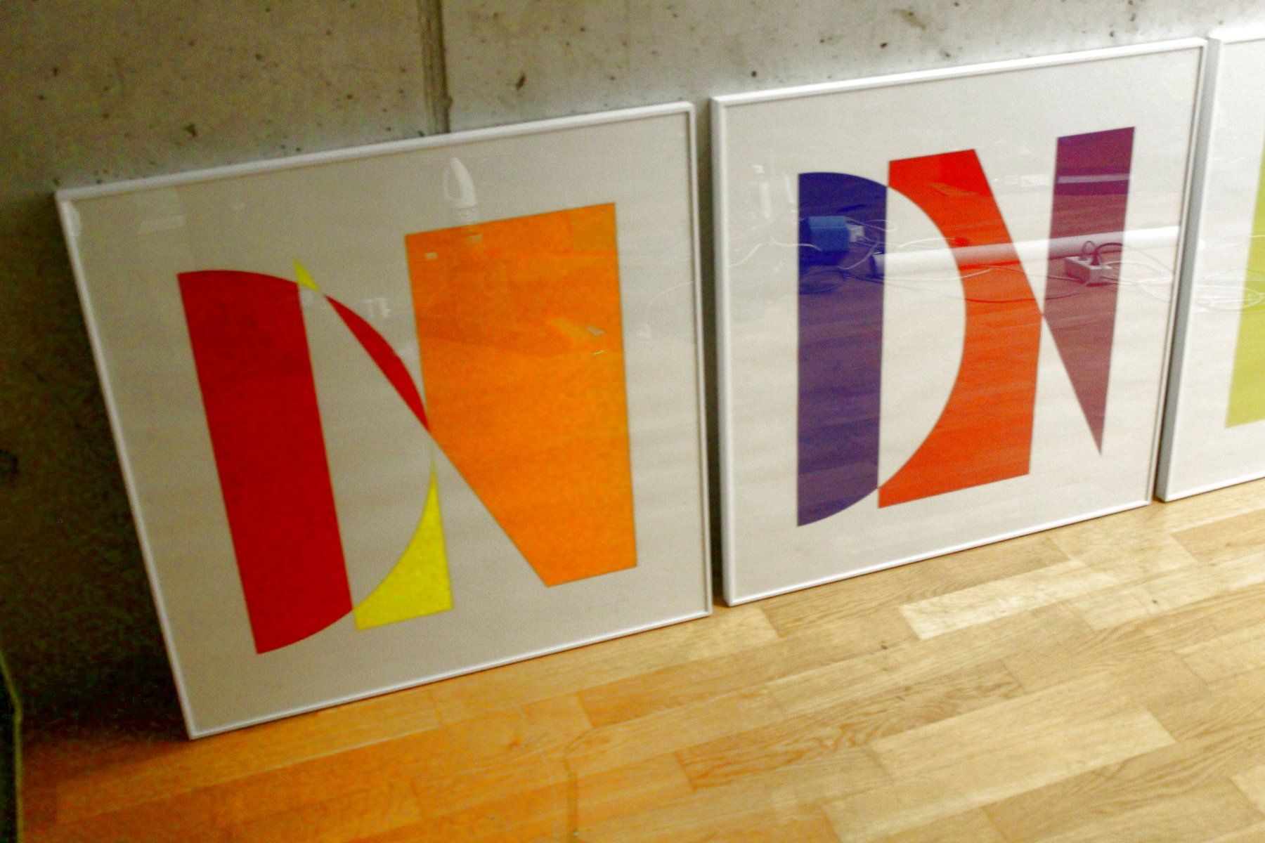 Grafica & Litografie: GOTTFRIED HONEGGER (Schweiz, 1917-2016) Triptychon, 1990 – Usato da Bern venduto da Arting 1