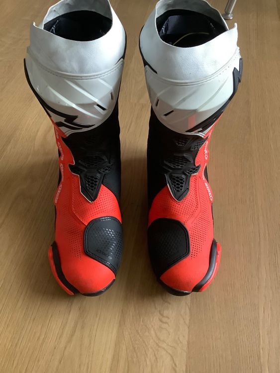 Alpinestars Supertech R Vented Black White Red Fluo Gr. 44 (Gebraucht ...