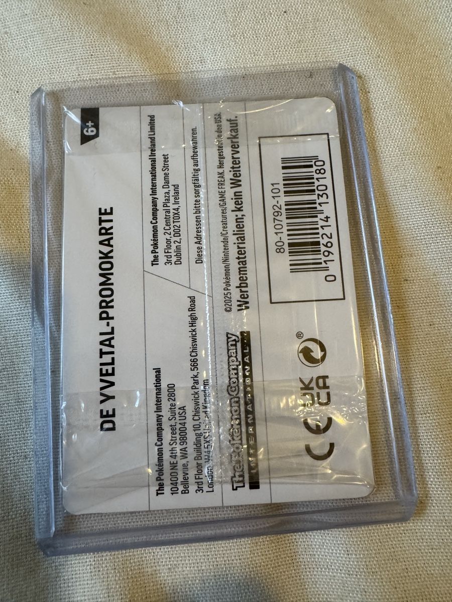 Pokémon Cartes à collectionner: Pokemon Yveltal Promo – Neuf avec emballage d'origine à Liebefeld par Kevjpm 1