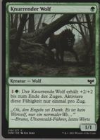TCG Magic The Gathering MTG De VOW 219 Knurrender Wolf
