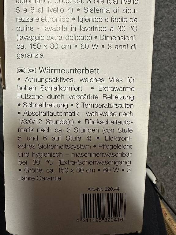 Coperte: Wärmedecke Unterdecke – Nuovo e nell'imballaggio originale da Rebstein venduto da Svnb03 2