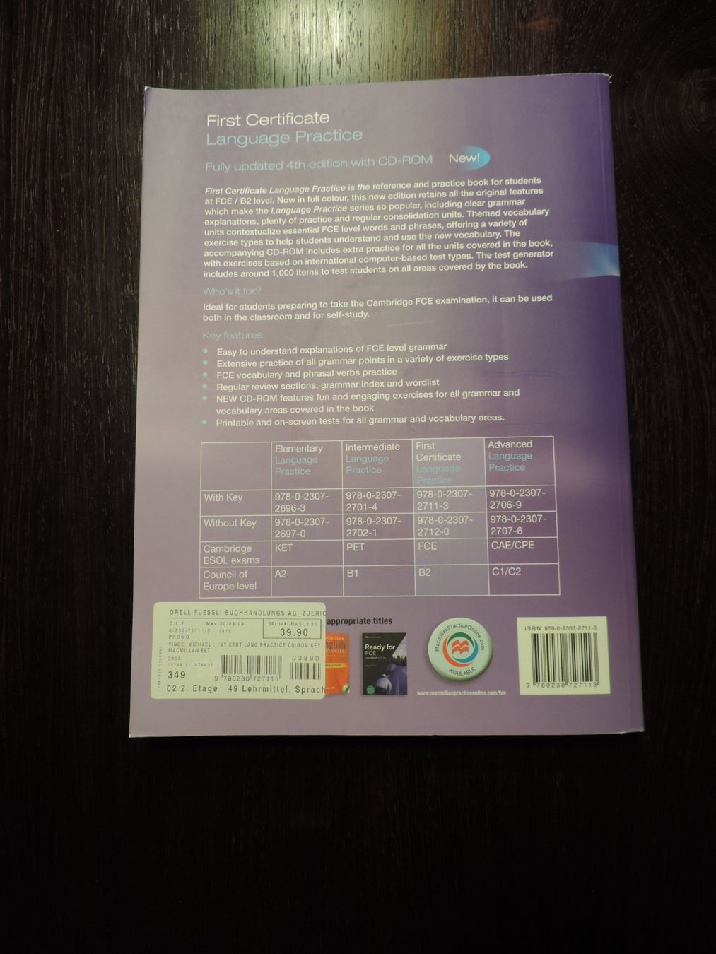 Bücher: First Cert Lang Pract with key & disc – Gebraucht aus Remetschwil von shalpe 1