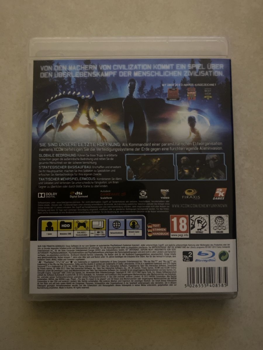 Sony Jeux: XCOM: Enemy Unknown für PS3 – D'occasion à Suhr par SchnapperCH 1