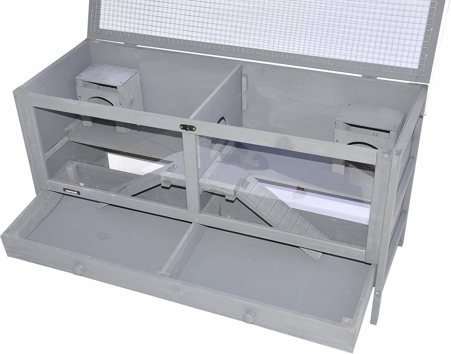 Gabbie, trasporto & Sicurezza: nanook Hamsterkäfig 92x38x48cm grau – Nuovo e nell'imballaggio originale da Bottighofen venduto da zaap 5