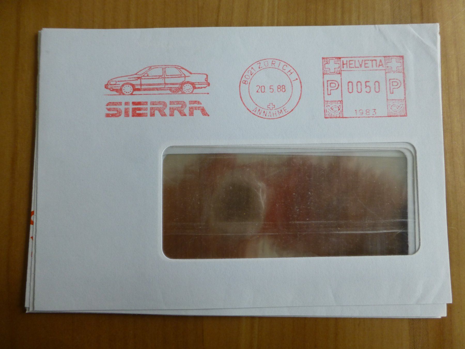Poster & Bilder: Zürich, Werbung der Auto Sierra, 1989 – Gebraucht aus Bettlach von 1saurer