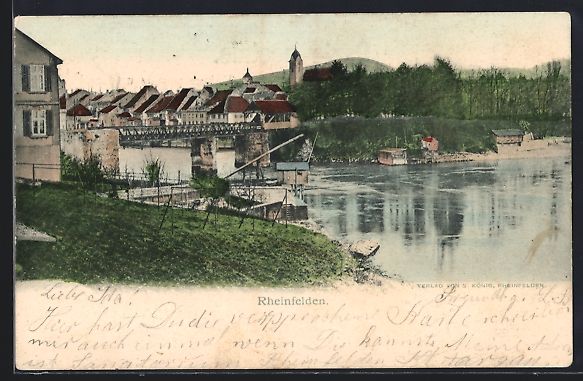 Ansichtskarten: AK Rheinfelden, Ortsansicht, 1905 – Gebraucht aus Berlin von bartko-reher