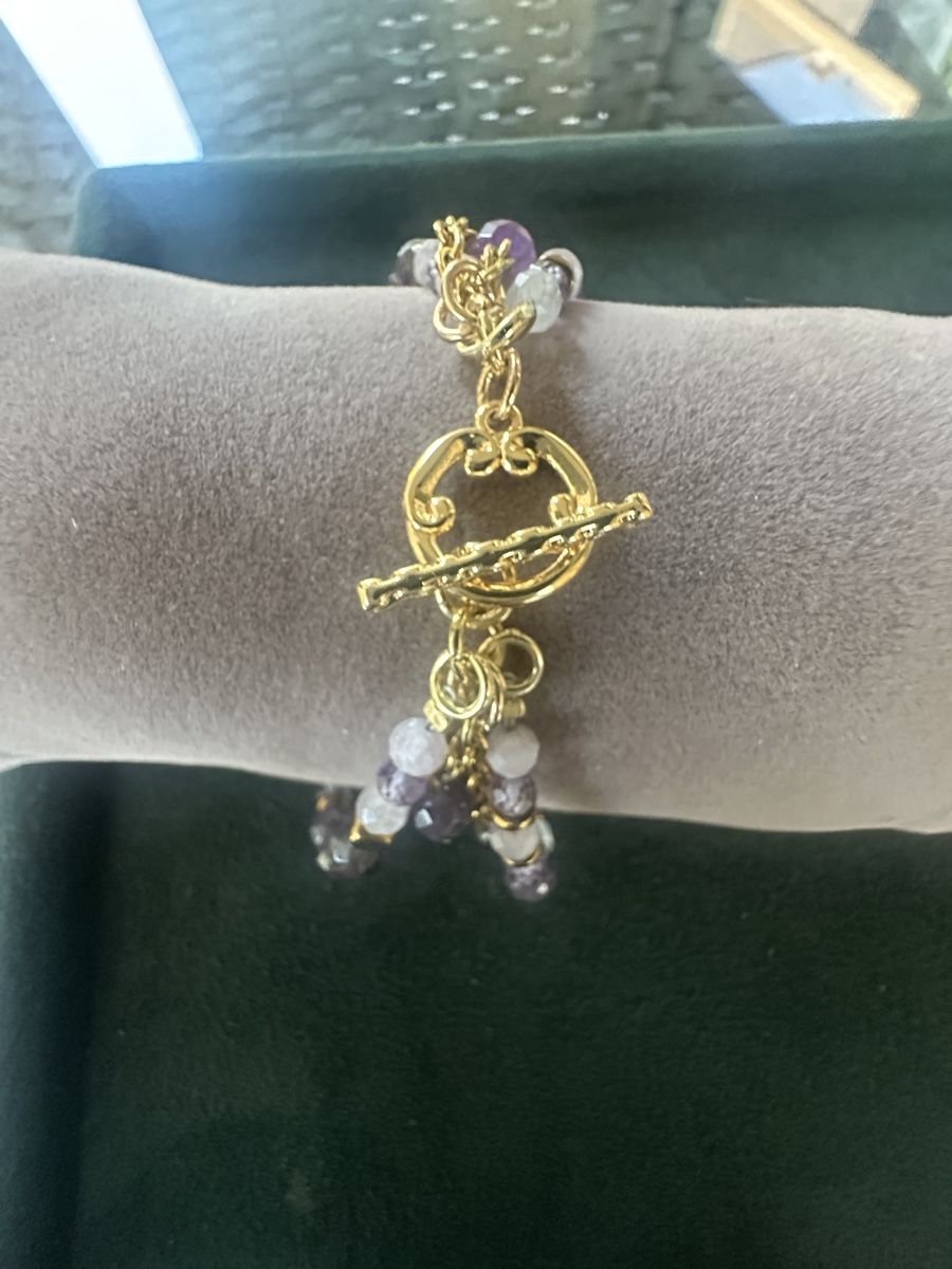 Bracciali & Braccialetti: Vierreihiges Armband mit Halbedelsteinen  – Nuovo e nell'imballaggio originale da Kriens venduto da Hortensie6 3