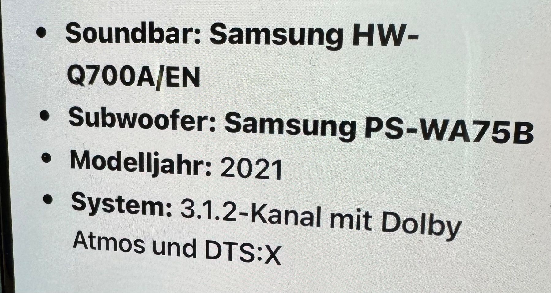 Samsung Casse acustiche: Soundbar mit  Subwoofer Marke Samsung – Usato da Celerina venduto da Nivotrade 3