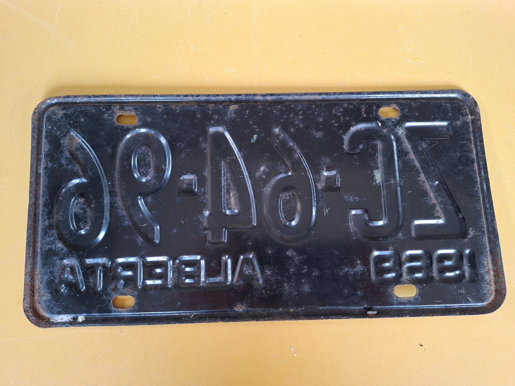 Insegne: Nummerschild Alberta 1969 ZC-64-96 original – Usato da Ehrendingen venduto da CHMEX 1