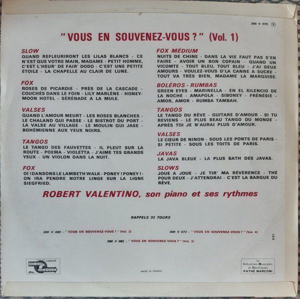Dischi in vinile: Robert Valentino Et Ses Rythmes (LP) – Usato da Genestrerio venduto da TheMad 1