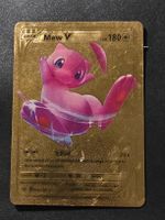 Pokémon Mew V Gold Karte 180 HP guter Zustand