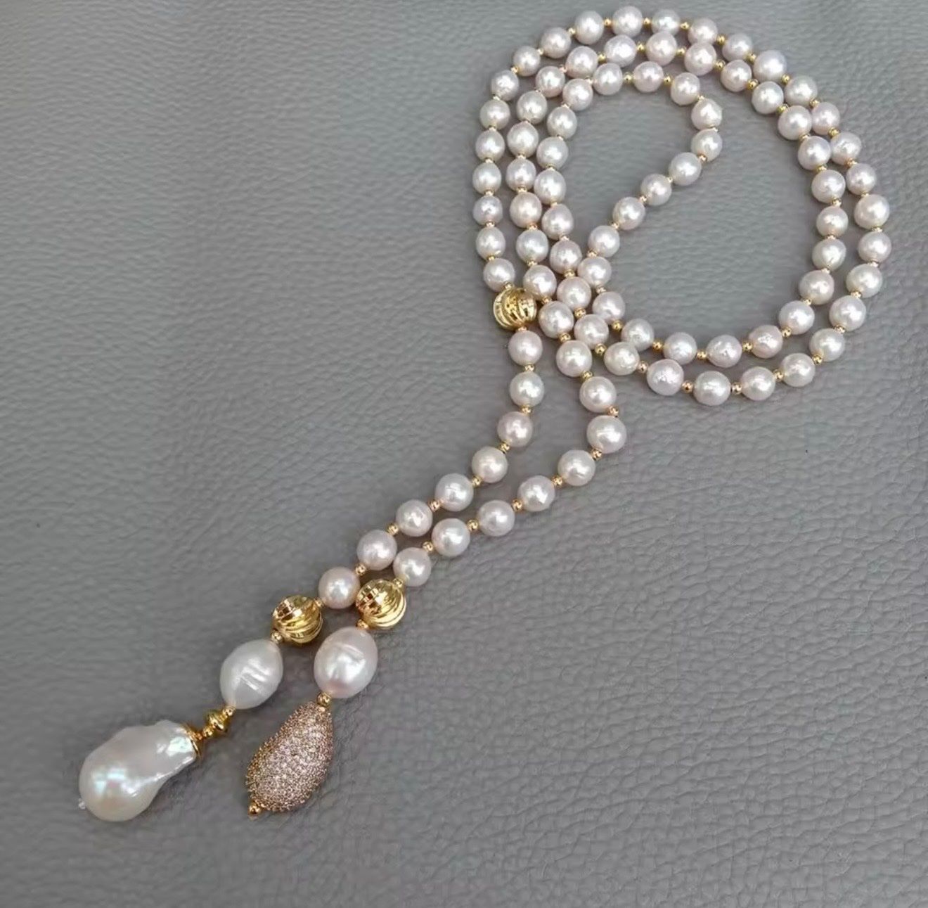 Ketten: Sautoir Collier perles keshi – Neu und originalverpackt aus St-Maurice von Sandrinette123 3