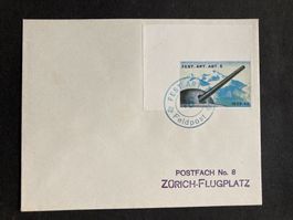 Schweiz 1939/ Soldatenmarke FEST.ART.ABT.6 geschn. auf Brief