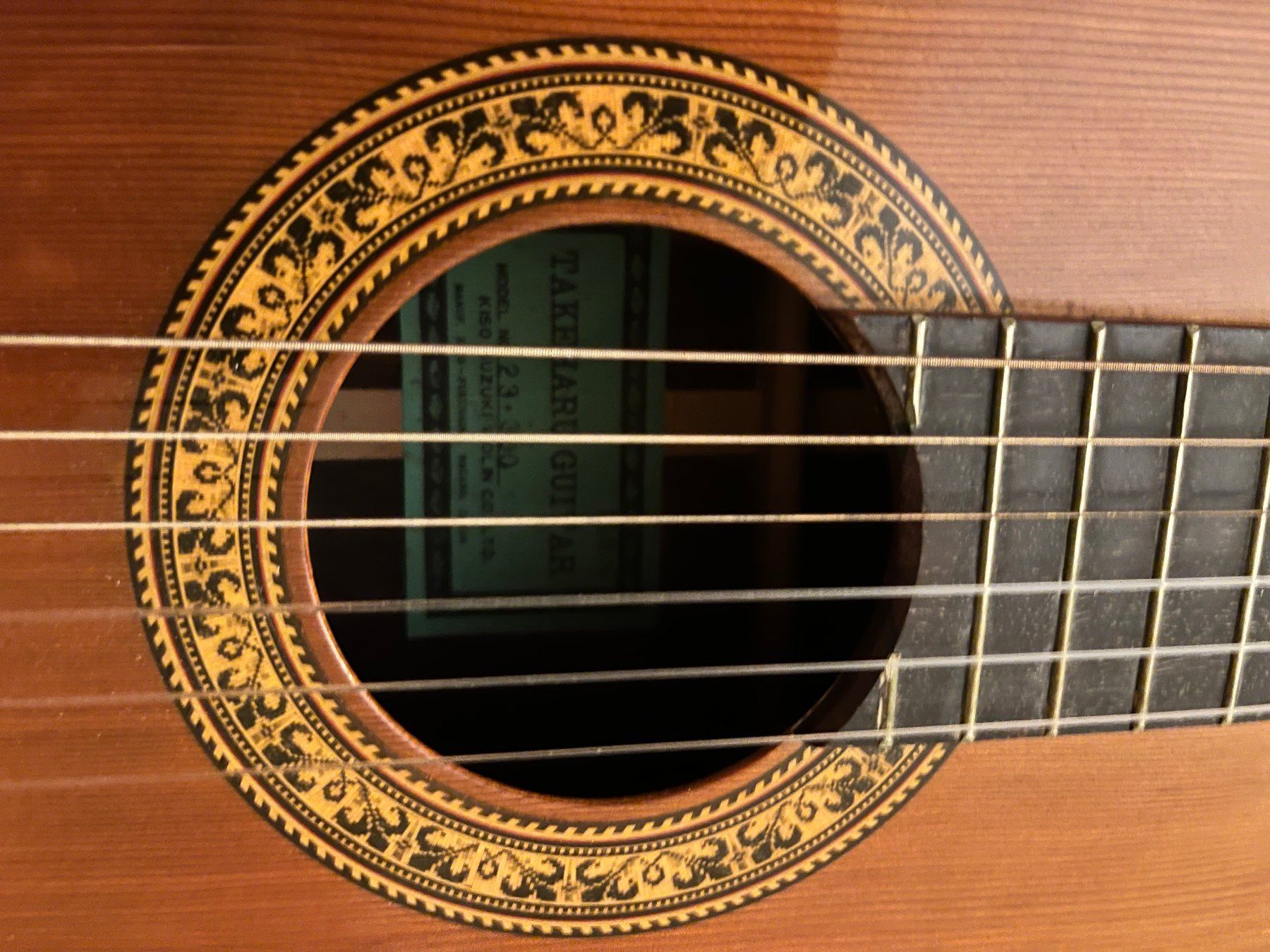 Strumenti musicali: Guitare marque TAKEHARU model no 23.300 – Usato da Genève venduto da Donnet2 5