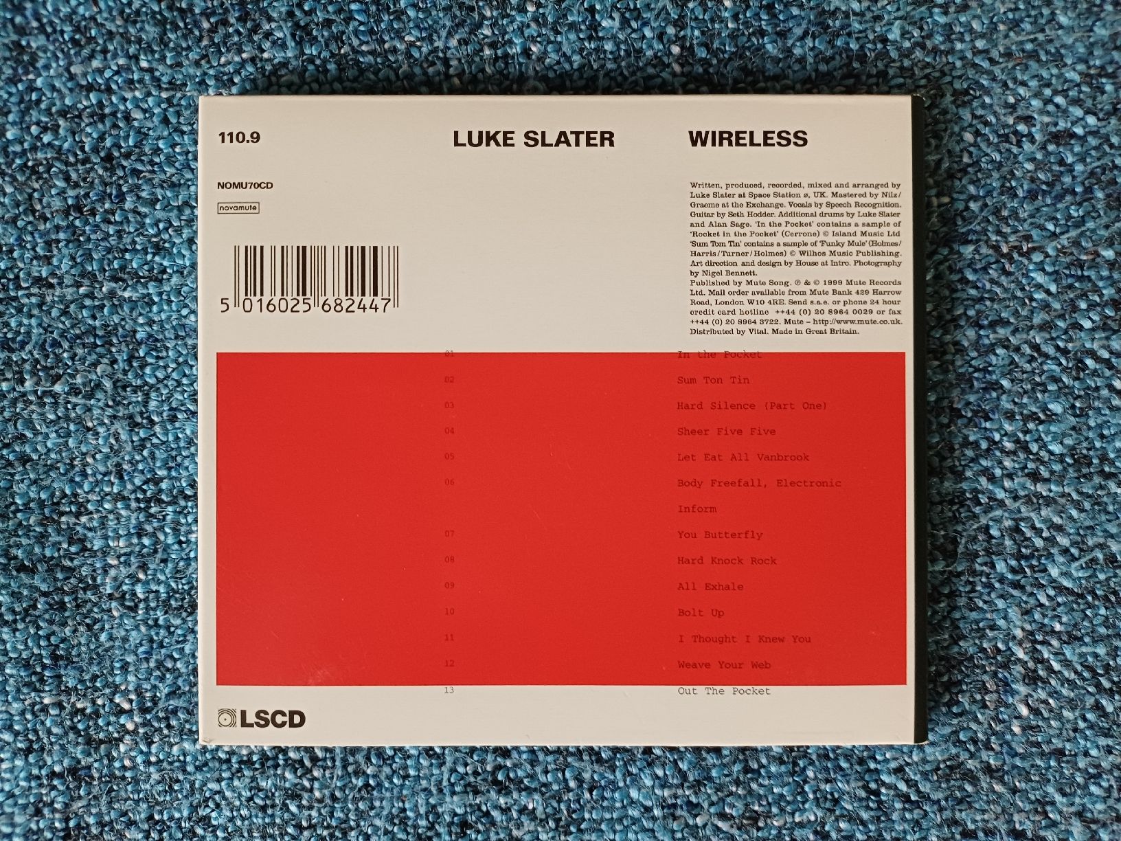CD: Luke Slater "Wireless" CD digipak neuf – Nuovo e nell'imballaggio originale da Begnins venduto da Drastic-Sound 1