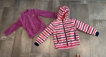 Set Jacken Mädchen Fleecejacke und Übergangsjacke