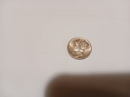 Pièce de collection rare : 10 centimes US Mercury 1942!
