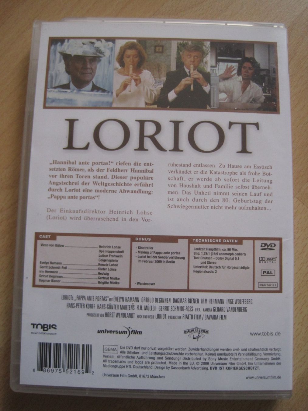 Tutti i DVDs: Loriot Pappa Ante Portas  DVD – Usato da Gossau SG venduto da Noryflory 1
