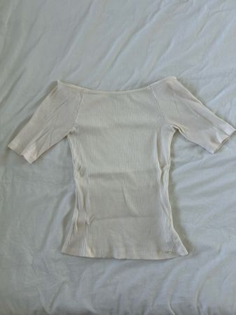 Salsa cream ribbed top