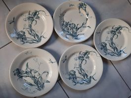 5 belles ASSIETTES anciennes, de GIEN