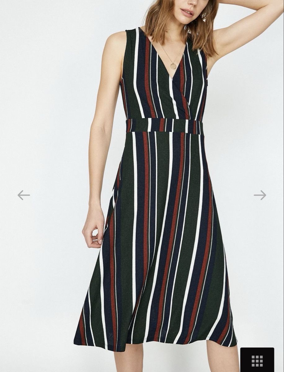 Vestiti: Striped Summer Dress, V-neck, size M – Nuovo (secondo la descrizione) da Nänikon venduto da rom_tj66 2