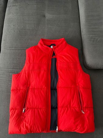 Tommy Hilfiger Steppweste Herren – Rot – Daunenweste