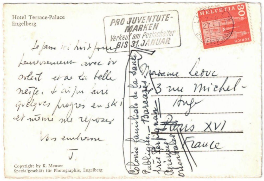 Cartoline postali: Engelberg - Standseilbahn Hotel Terrace – Usato da Binningen venduto da Mountainrider 1