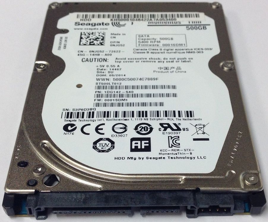 Seagate ST500LT012 Thin HDD Laptop-Festplatte 500GB 2,5" | Kaufen auf ...