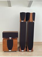 Jamo Lautsprecher Set 5.0 Holzoptik gebrauchter Zustand