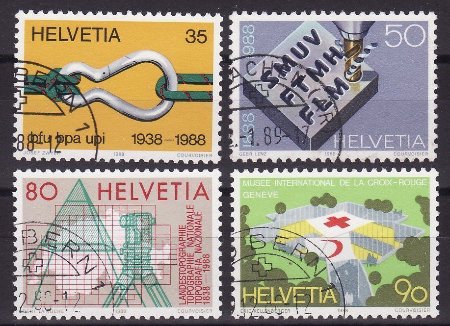 Tutti i francobolli: Satz SBK-Nr. 765-768 Sonderpostmarken – Usato da Gränichen venduto da Teufenthaler