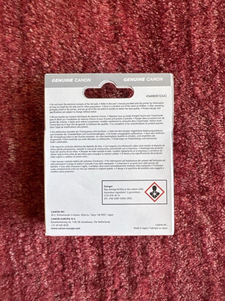 Canon Cartouches & Toner: Canon Druckerpatrone CLI-526BK schwarz neu – Neuf avec emballage d'origine à Kloten par Flughafenstadt 2