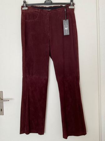 Luisa Cerano 100% Ziegenvelours Hose Gr 40 NEU NP 949