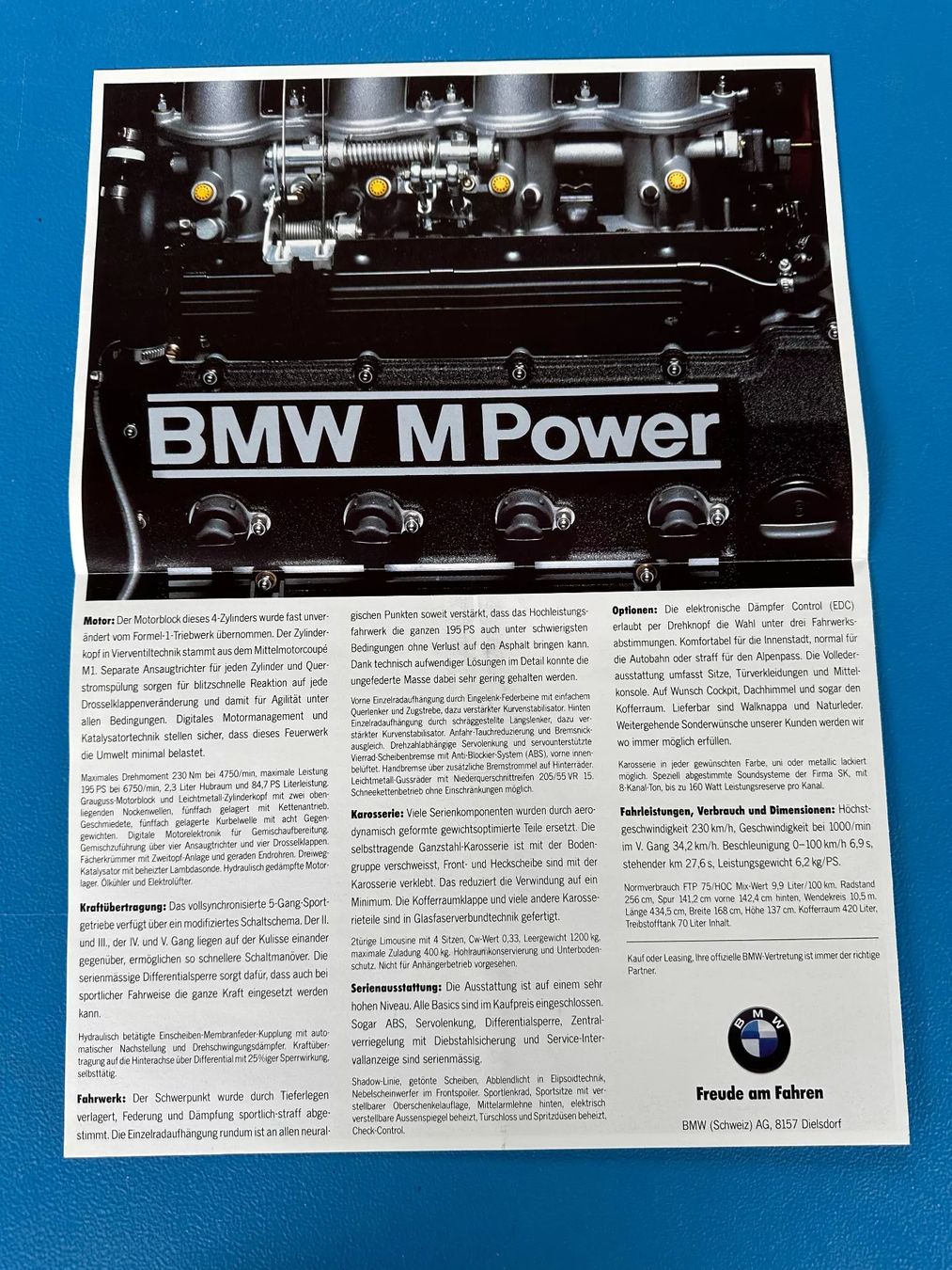 BMW Documenti: Prospekt  BMW  M 3  /  E 30 – Usato da Boswil venduto da pavo1