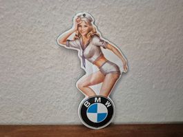 Emailschild BMW Auto Werkstatt Service Garage Emaille Schild
