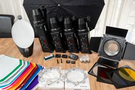 Bowens Studio Blitz Set – Komplettverkauf | 4 Blitzköpfe + S