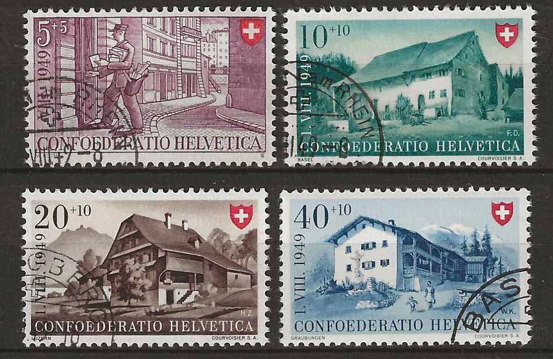 Tutti i francobolli: PP049 - Pro Patria 1949 obl. – Usato da Trélex venduto da Phil_Albert