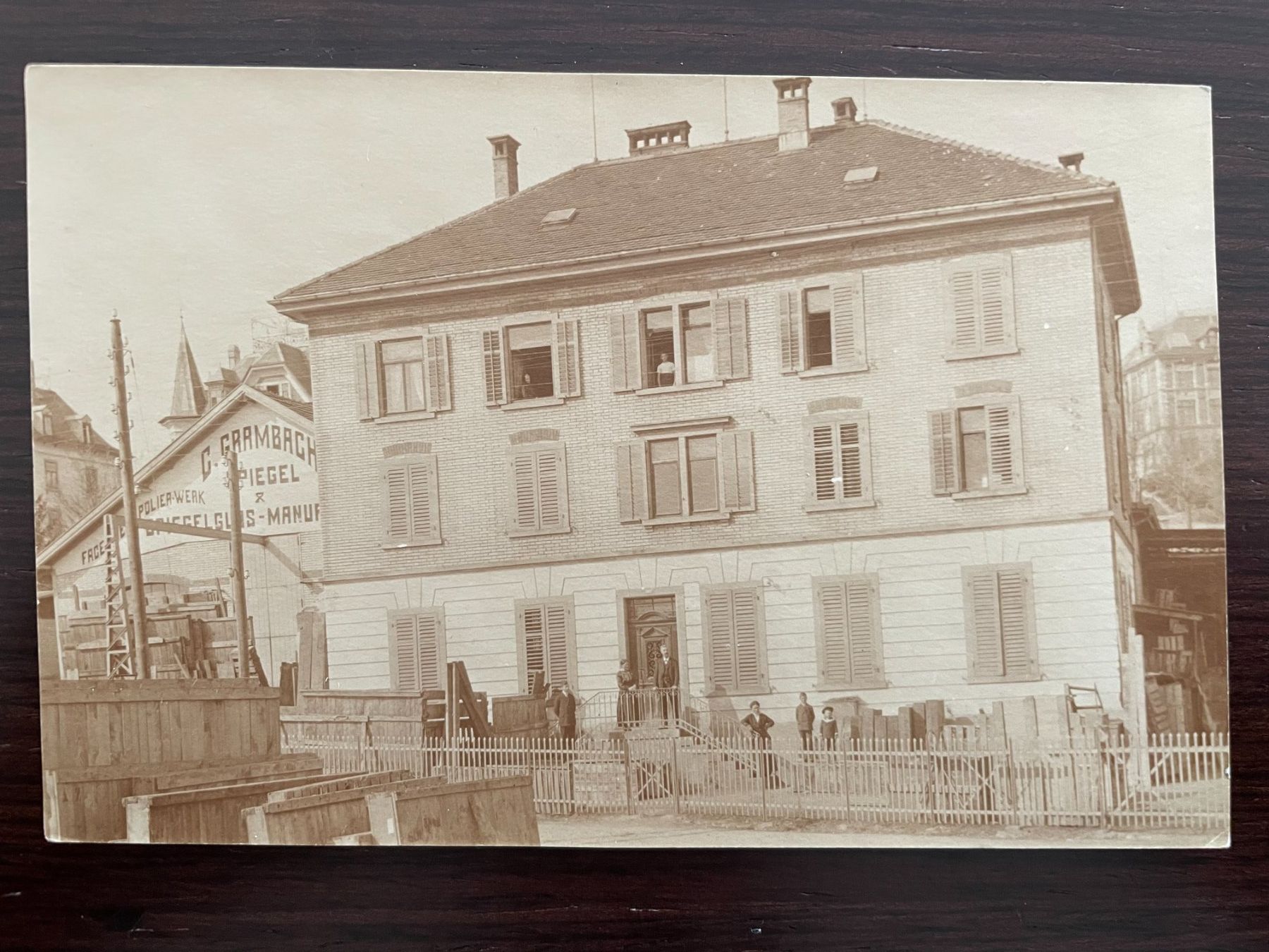 ZÜRICH SEEBACH (?) Glasmanufaktur Grambach, Schule Buhn (?) (Gebraucht ...