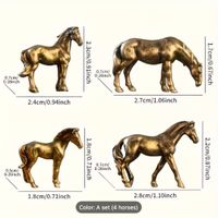 🐎 Bronze Mini Pferde-Figuren Handgefertigte Miniatur-Kunst