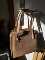 Edle Vintage Damen Glanz Lack Hand Tasche mit Portemonnaie