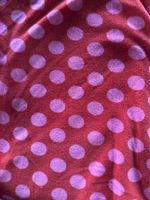Fleece rot mit rosa Punken Stenzo 110 x 150 cm