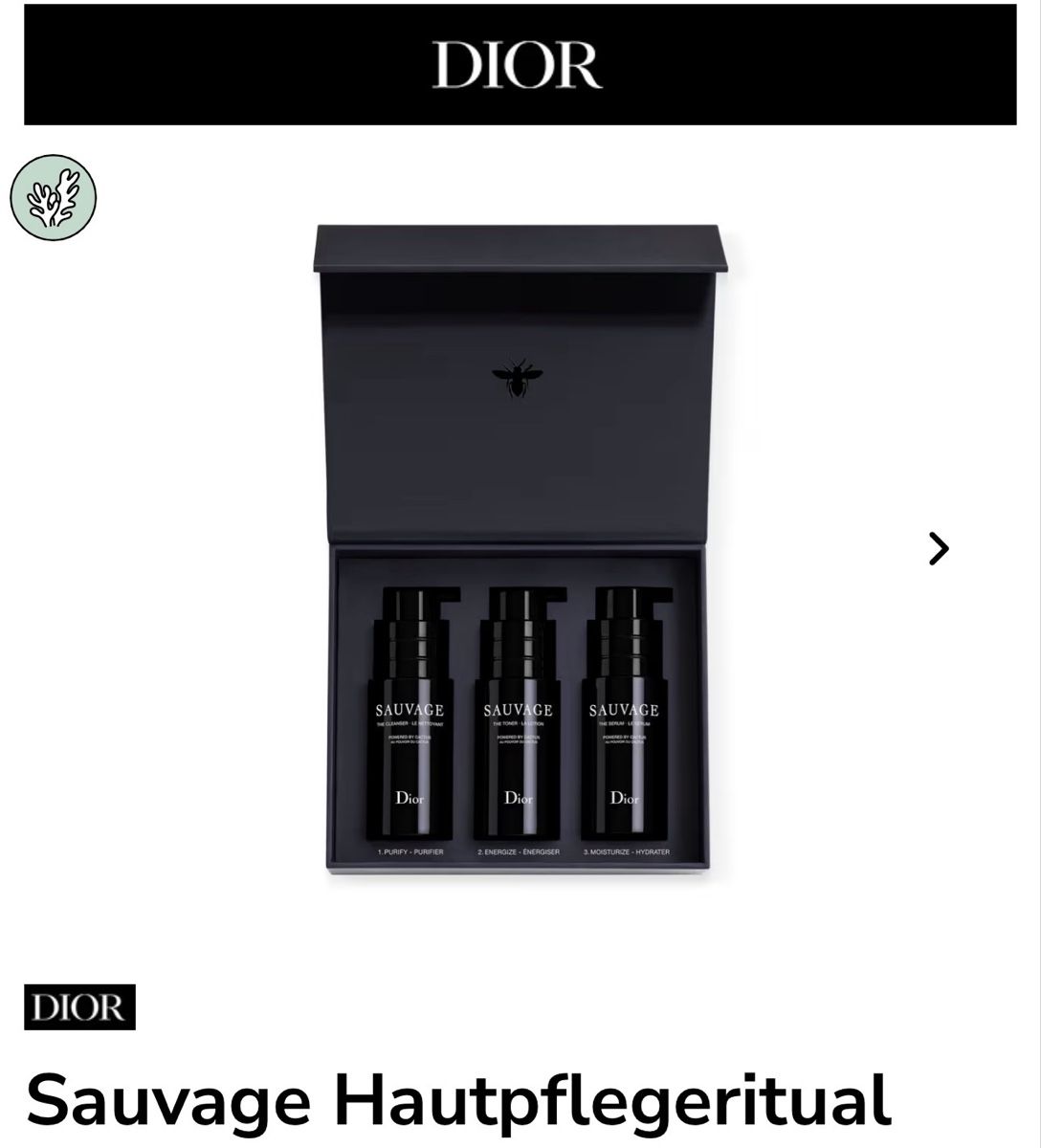 Dior Gesichtspflege: Coffret Dior sauvage mencare neuf – Neu und originalverpackt aus Lausanne von Meganelausanne 1