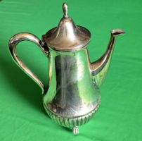 Vintage versilberte Kaffee-/Mokkakanne – dekorative Kanne