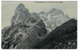 Lysengratweg vom Altmann zum Säntis, gelaufen 1919