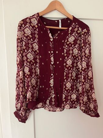 Damen Bluse Pepe Jeans mit Muster Grösse S guter Zustand