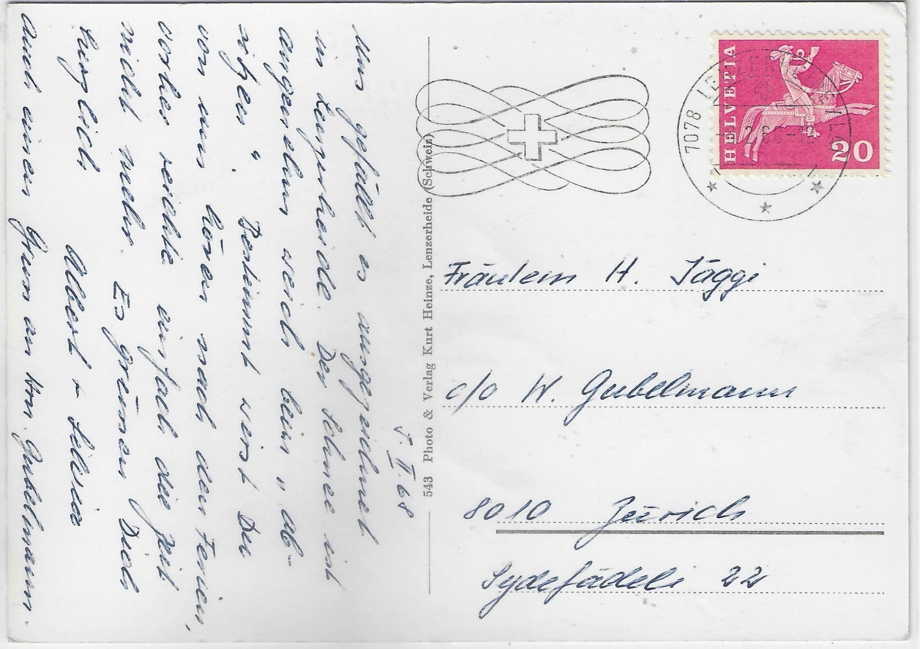 Cartoline postali: Lenzerheide - Multiview – Usato da Ettingen venduto da Kartenplanet 1