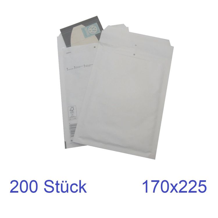 200 Stück aroFOL CLASSIC Luftpolstertaschen Größe 2 / A6 / 14,0 x 22,5 cm / weiß