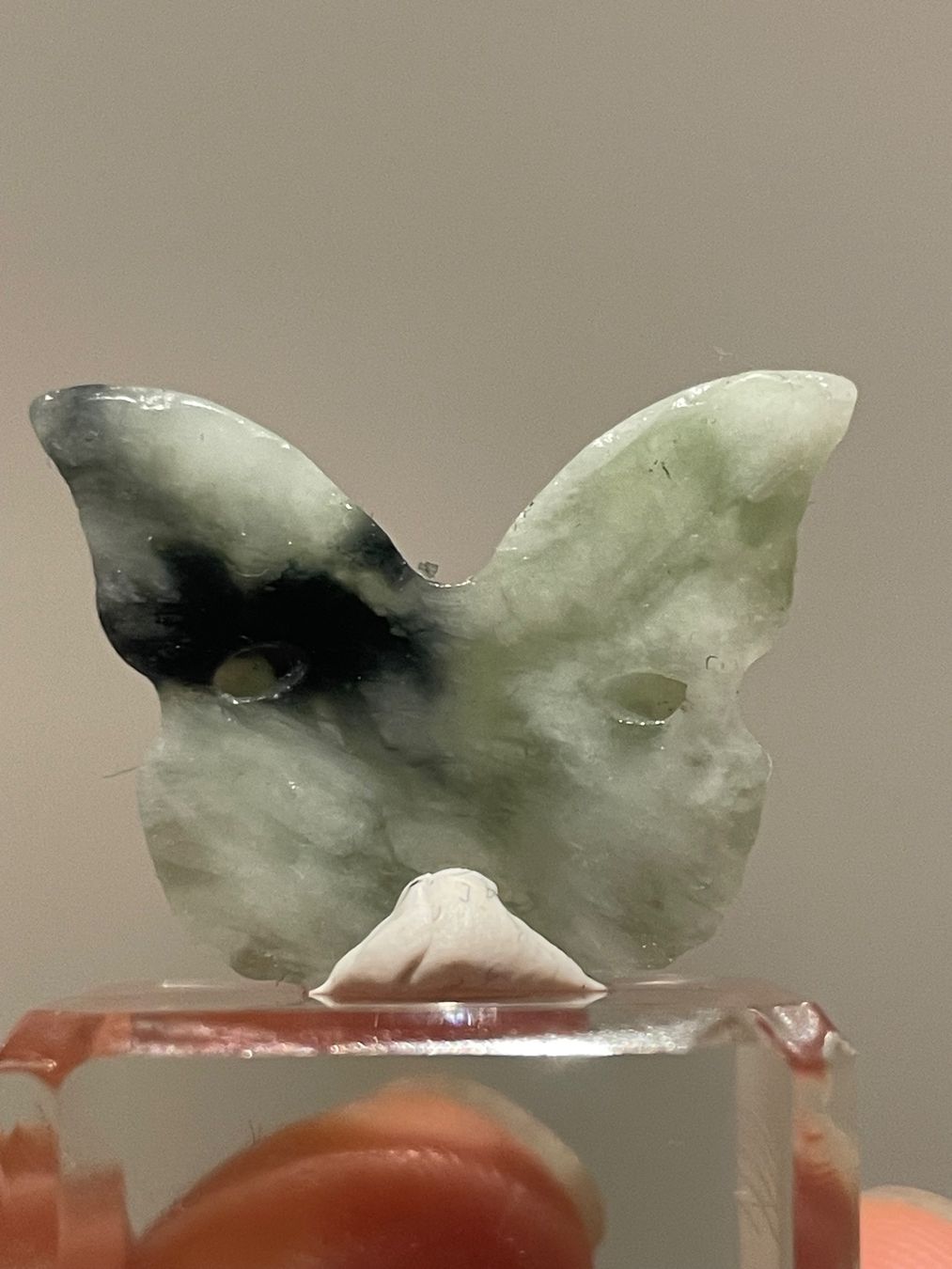 Anhänger: Echte chinesische -Jade Schmetterling Ca.2cm – Neu (gemäss Beschreibung) aus Schiers von sisikristall 2