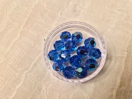 Swarovski Perlen 8 mm 20 Stück Sapphire AB