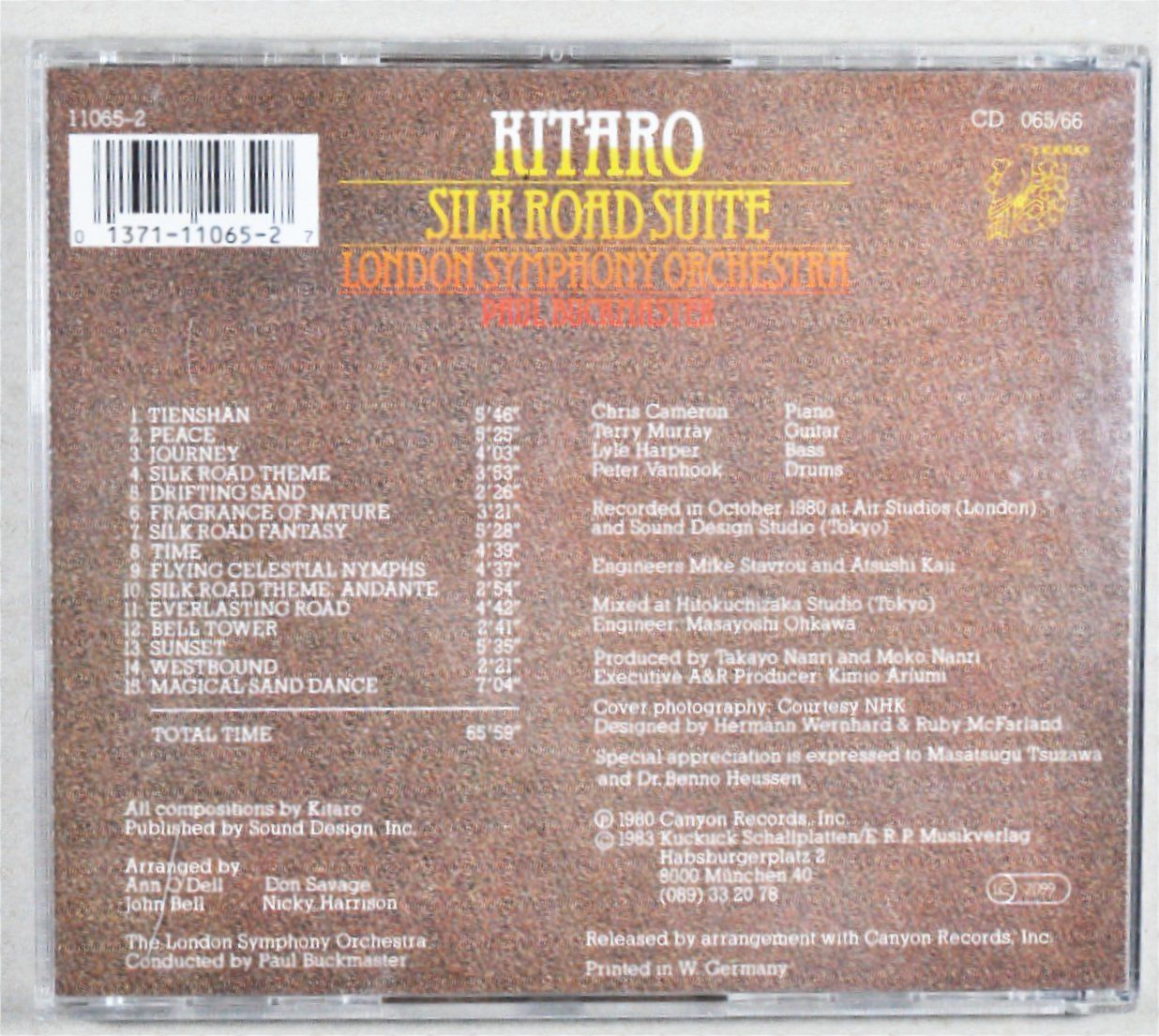 CD: CD: KITARO - Silk Road Suite – Usato da Frenkendorf venduto da Yard-Sale-2000 1