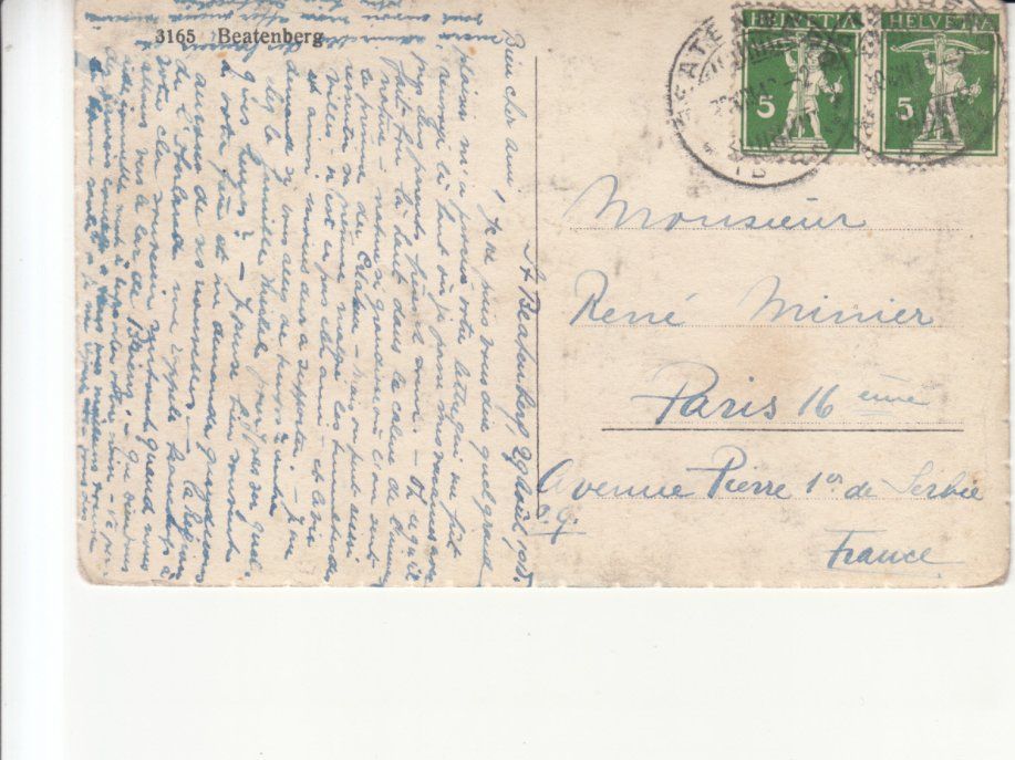 Cartoline postali: Beatenberg 1913 – Usato da Bürglen TG venduto da StampGraf 1